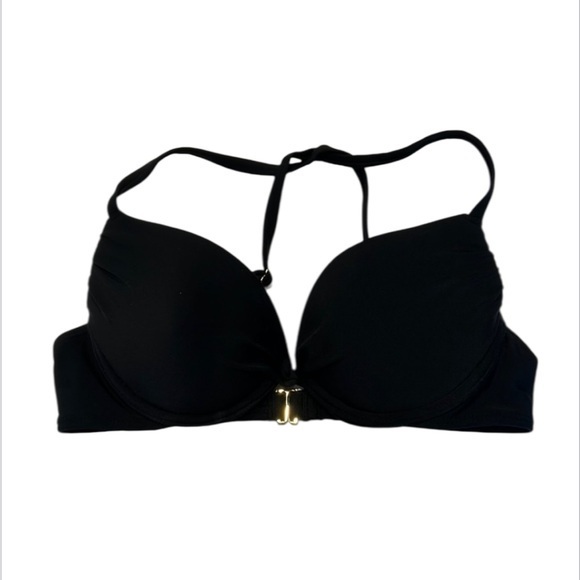 Xhilaration Black Padded Bikini Swimsuit Top Size Small